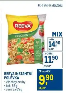 Makro REEVA INSTANTNÍ POLÉVKA nabídka