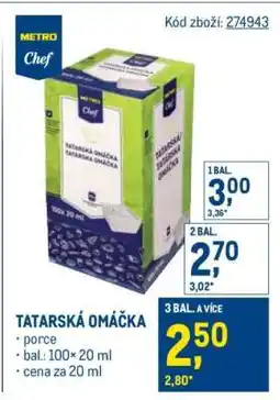 Makro Tatarská omáčka nabídka