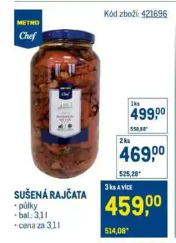 Makro Sušená rajčata nabídka