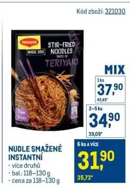 Makro NUDLE SMAŽENÉ INSTANTNÍ nabídka