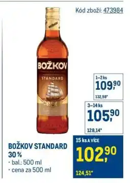 Makro Božkov Standard 30% nabídka