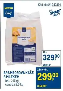 Makro Bramborová kaše s mlékem nabídka