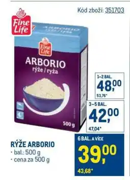 Makro Rýže Arborio nabídka