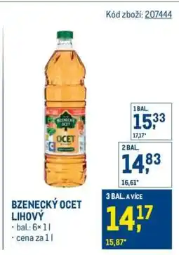 Makro Bzenecký ocet lihový nabídka