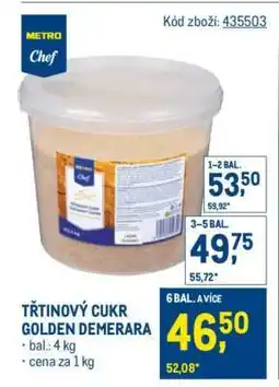 Makro Třtinový cukr Golden Demerara nabídka