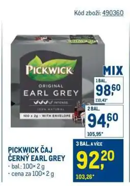 Makro PICKWICK ČAJ ČERNÝ EARL GREY nabídka
