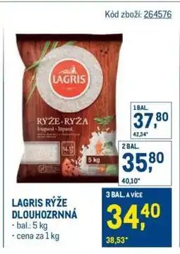 Makro Lagris rýže dlouhozrnná nabídka