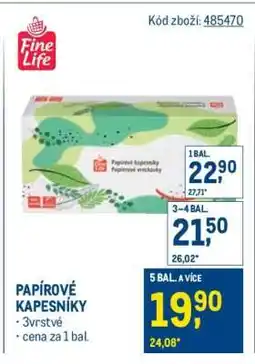 Makro Papírové kapesníky nabídka