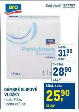 Makro DÁMSKÉ SLIPOVÉ VLOŽKY nabídka