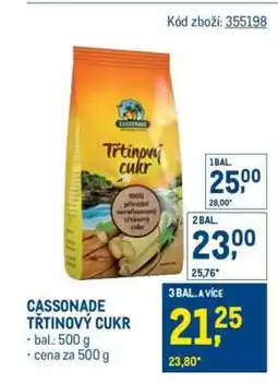 Makro Cassonade Třtinový cukr nabídka