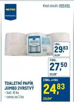 Makro Toaletní papír Jumbo 2vrstvý nabídka