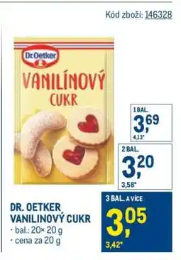 Makro Dr. Oetker Vanilínový cukr nabídka
