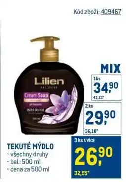 Makro Tekuté mýdlo nabídka