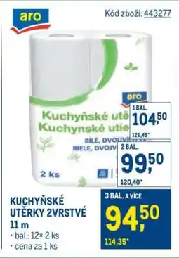 Makro KUCHYŇSKÉ UTĚRKY 2VRSTVÉ 11 m nabídka