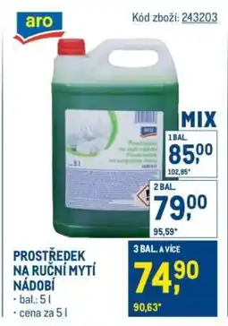 Makro Prostředek na ruční mytí nádobí nabídka