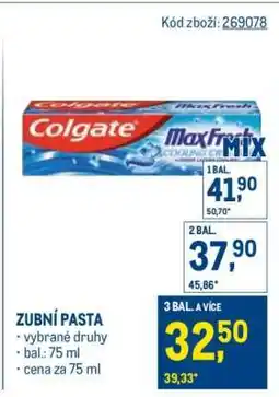 Makro Zubní pasta nabídka