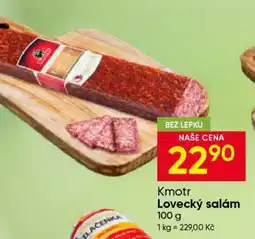 Hruška KMOTR Lovecký salám nabídka