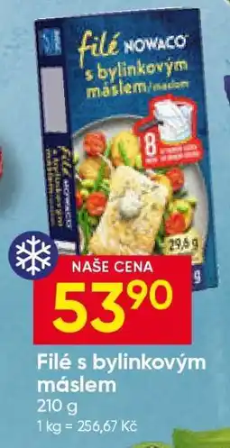 Hruška Filé s bylinkovým máslem nabídka