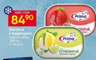 Hruška Zmrzlina s toppingem nabídka