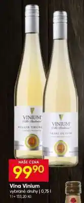 Hruška Vína Vinium nabídka