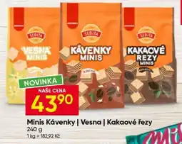 Hruška Minis Kávenky | Vesna | Kakaové řezy nabídka