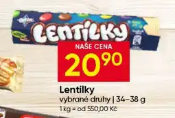 Hruška Lentilky nabídka