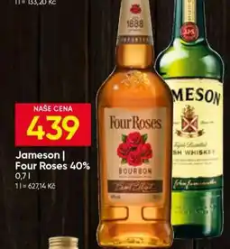 Hruška Jameson | Four Roses 40% nabídka