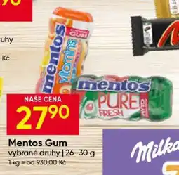 Hruška Mentos GUM nabídka