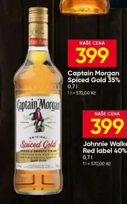 Hruška Captain Morgan Spiced Gold 35 % nabídka