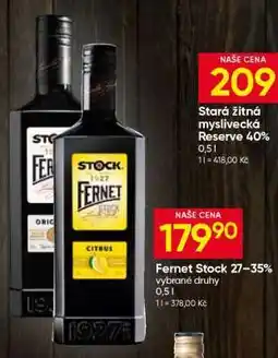 Hruška Fernet Stock 27%/35% nabídka