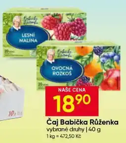Hruška Čaj Babička Růženka nabídka