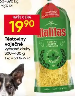 Hruška Těstoviny vaječné nabídka