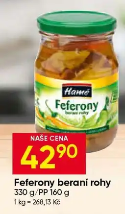 Hruška Feferony beraní rohy nabídka