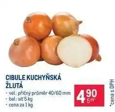 Makro Cibule kuchyňská žlutá nabídka