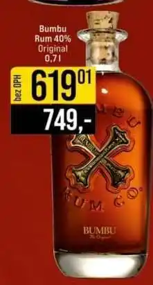 Jip Bumbu rum 40% Original 0,7 l nabídka