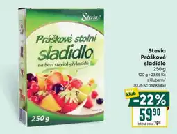 Billa Stevia Práškové sladidlo nabídka