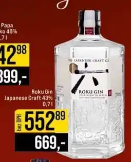 Jip Roku Gin nabídka