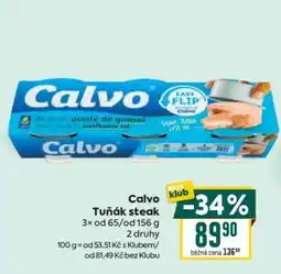 Billa Calvo Tuňák steak nabídka