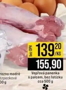 Jip Vepřová panenka s palcem, bez řetízku cca 500 g nabídka