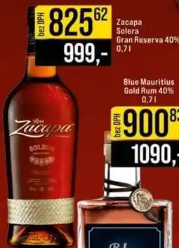 Jip Zacapa Solera Gran Reserva 40% 0,7 l nabídka