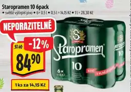 Albert Staropramen 10 6pack nabídka