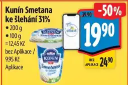 Albert KUNÍN SMETANA KE ŠLEHÁNÍ 31 % nabídka