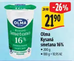 Albert Olma Kysaná smetana 16% nabídka