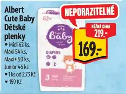 Albert Albert Cute Baby Dětské plenky nabídka