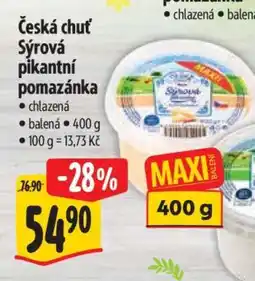 Albert Česká chuť Sýrová pikantní pomazánka nabídka