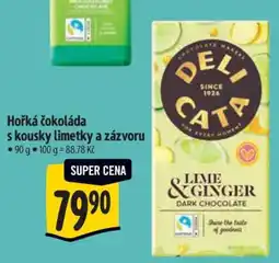 Albert Hořká čokoláda s kousky limetky a zázvoru nabídka