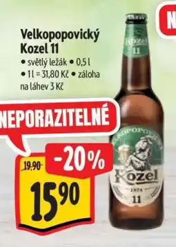 Albert Velkopopovický Kozel 11 nabídka