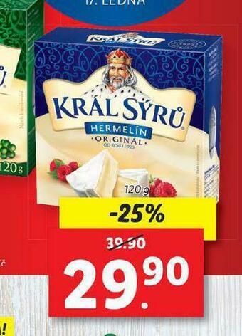 Lidl Král sýrů hermelín nabídka
