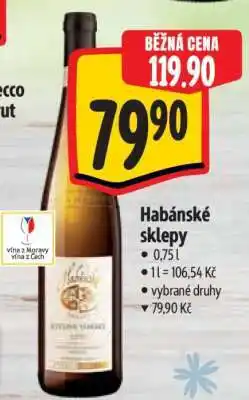 Albert Habánské sklepy nabídka