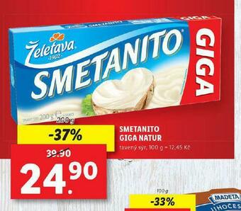 Lidl Smetanito giga natur nabídka